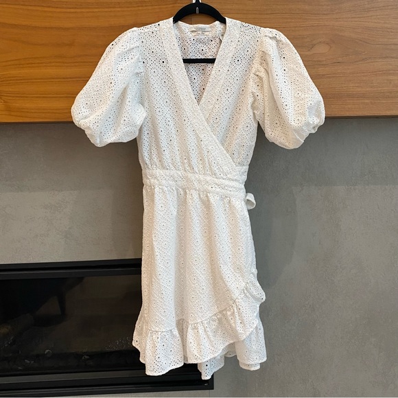 Scotch & Soda Broderie Anglaise Wrap Dress, Size S - Picture 6 of 16